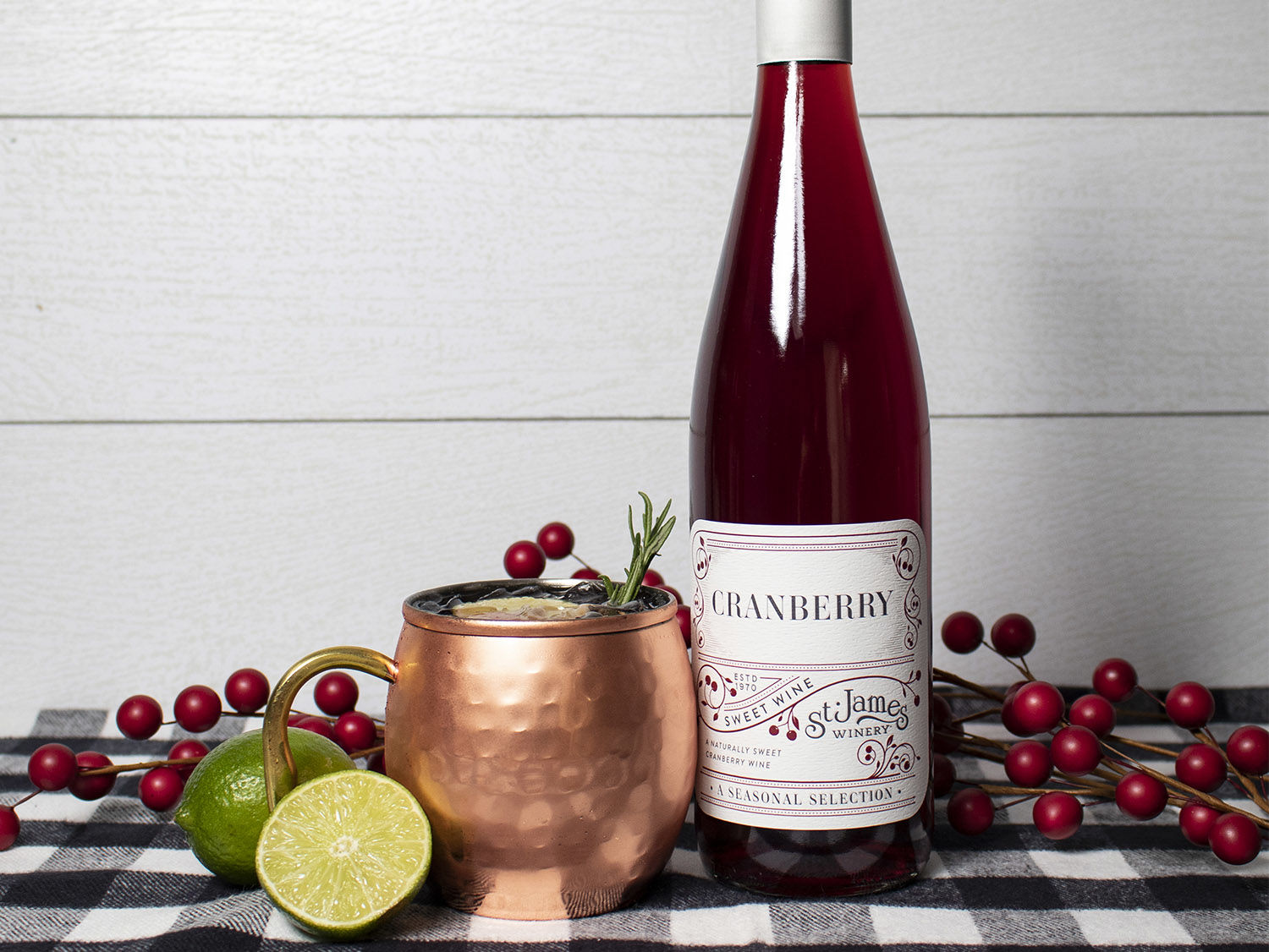 Cranberry Moscow Mule by St. James Winery